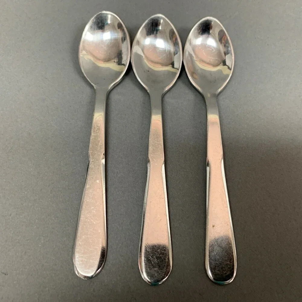 Inox Baby Dessert‎ Spoons Lot of 3